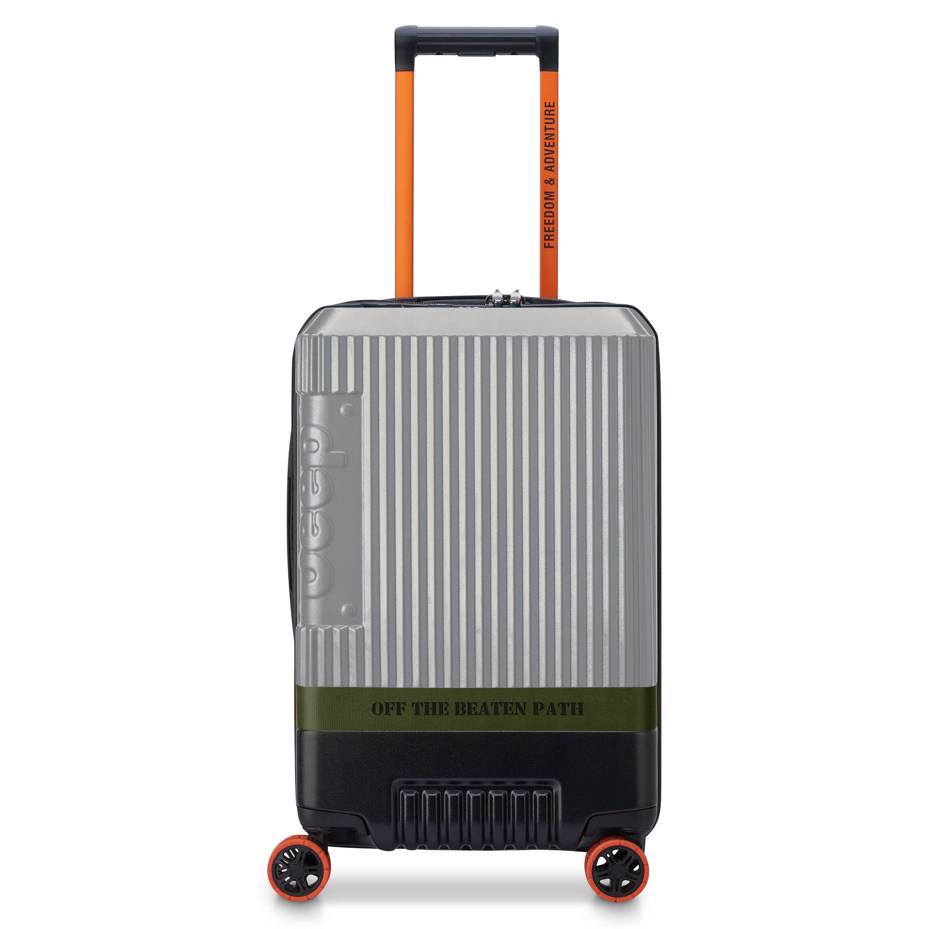 JH001A | 23-Inch Expandable Carry-On Suitcase, Silver