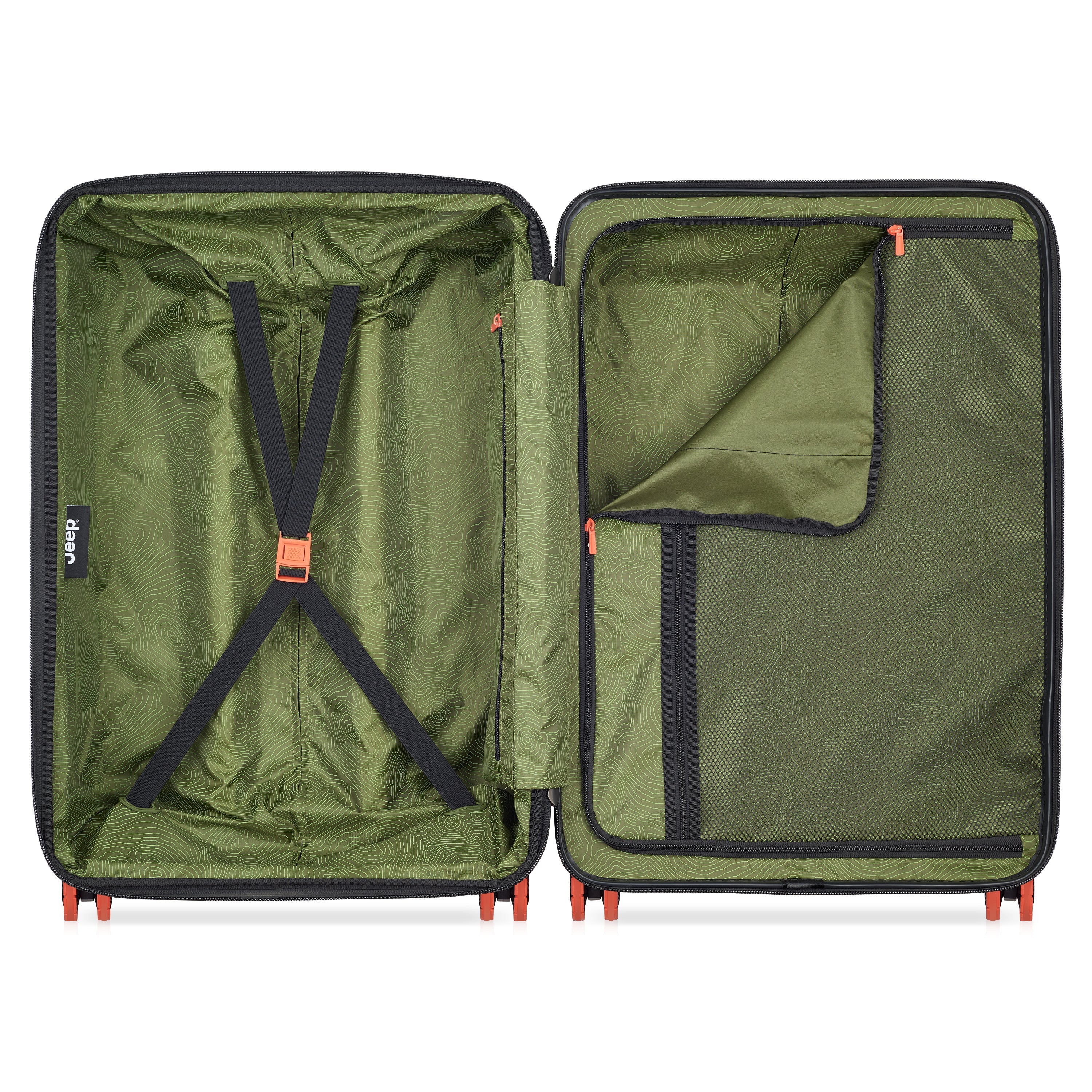 JH001A | 27-Inch Expandable Check-In Suitcase, Green