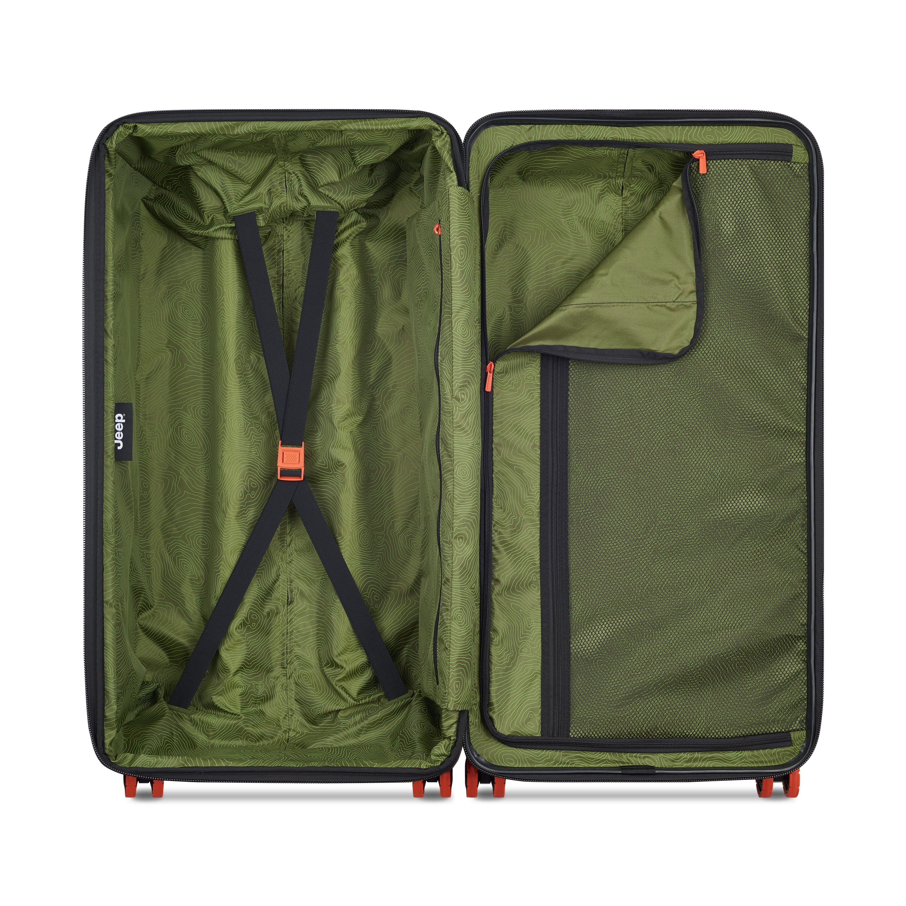 JH001A | 32-Inch Expandable Check-In Trunk Suitcase, Green
