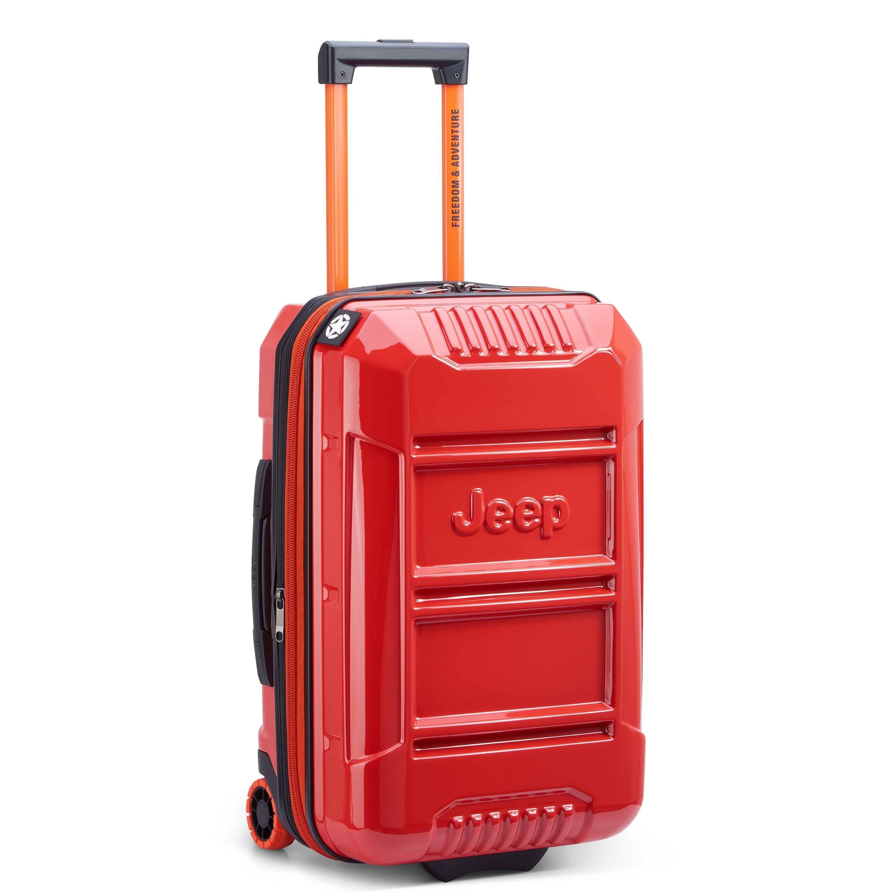 JH003B | 23-Inch 2-Wheeled Expandable Carry-On Suitcase, Tomato