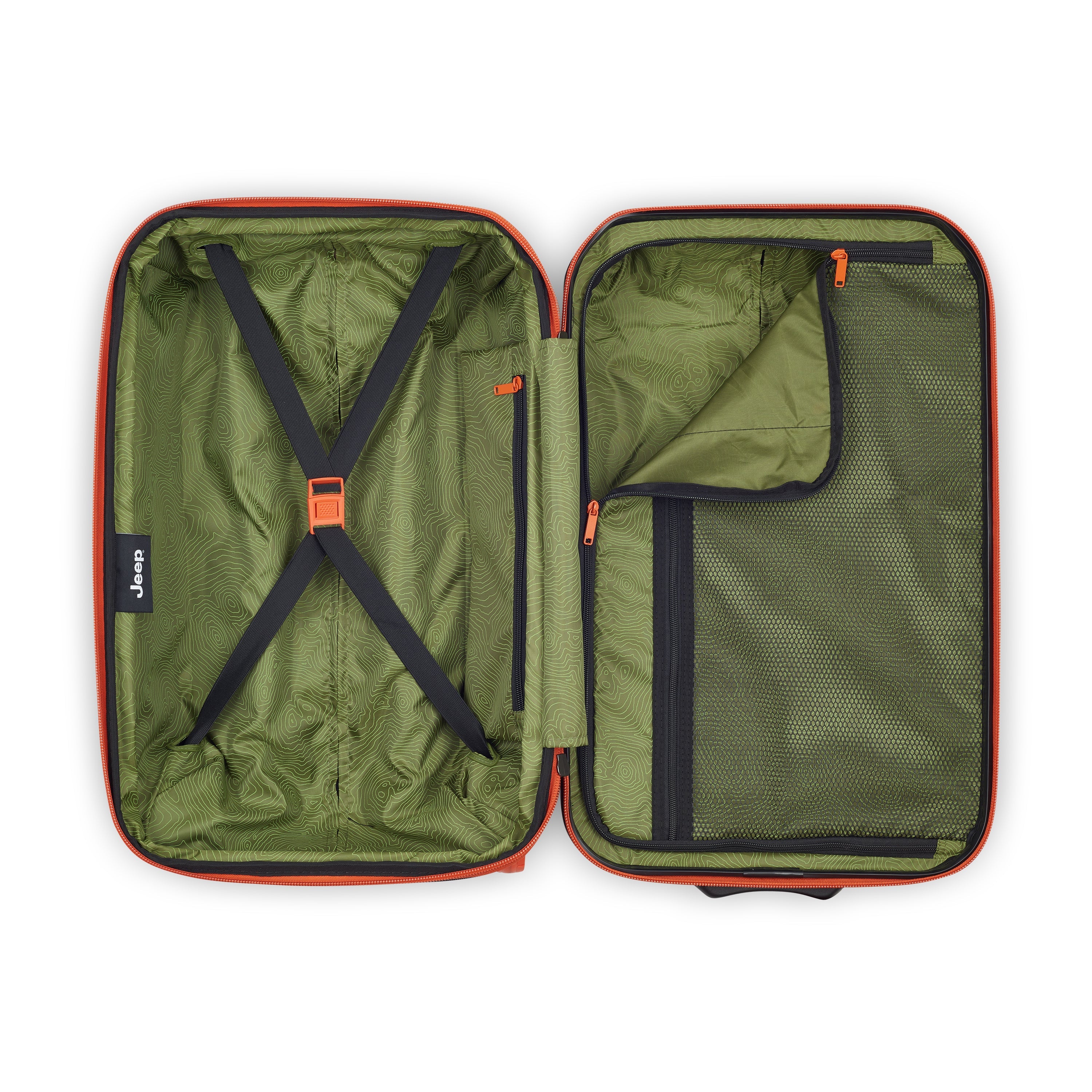 JH003B| Valise 2 roues Cabine Extensible 58 CM VERT ORME