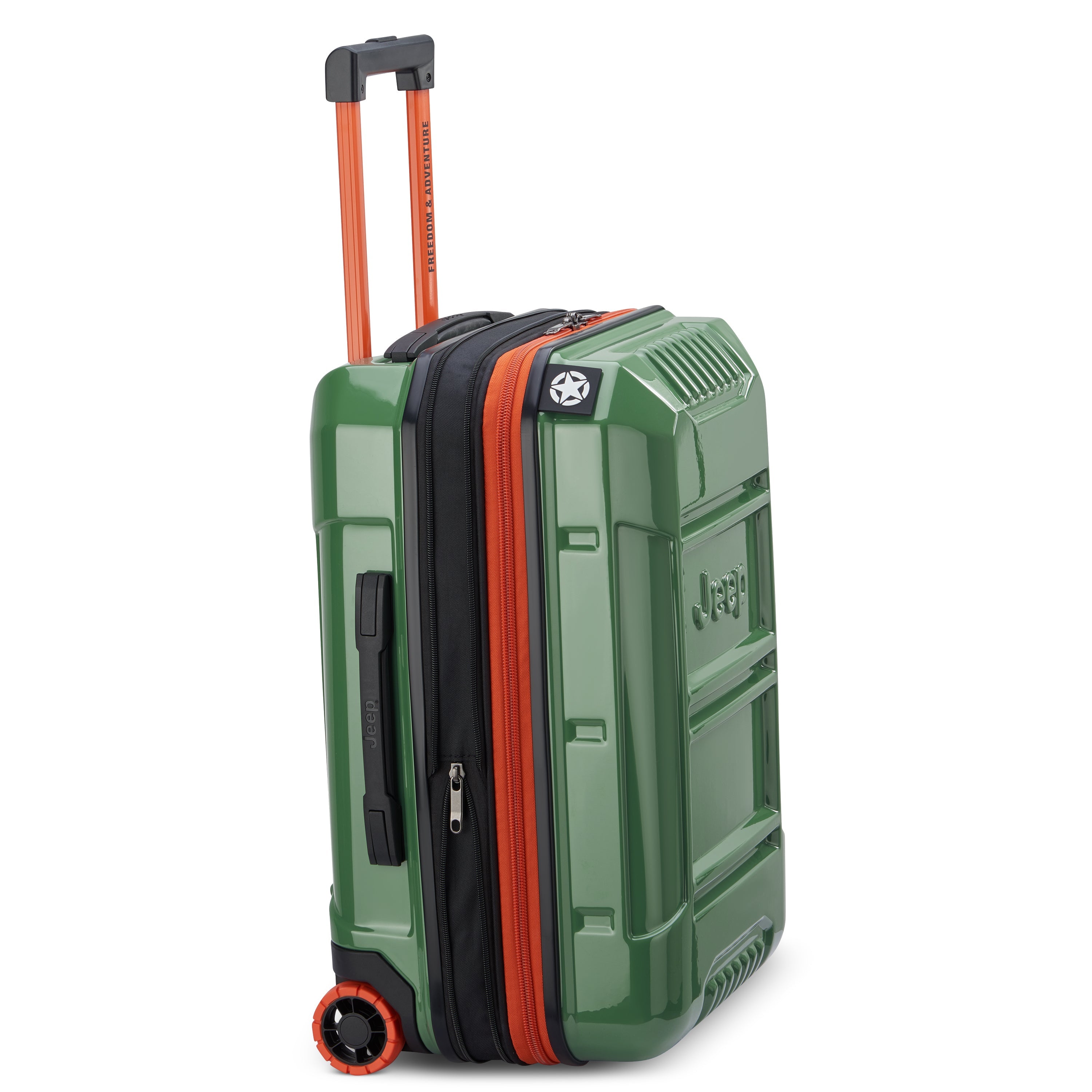 JH003B| Valise 2 roues Cabine Extensible 58 CM VERT ORME