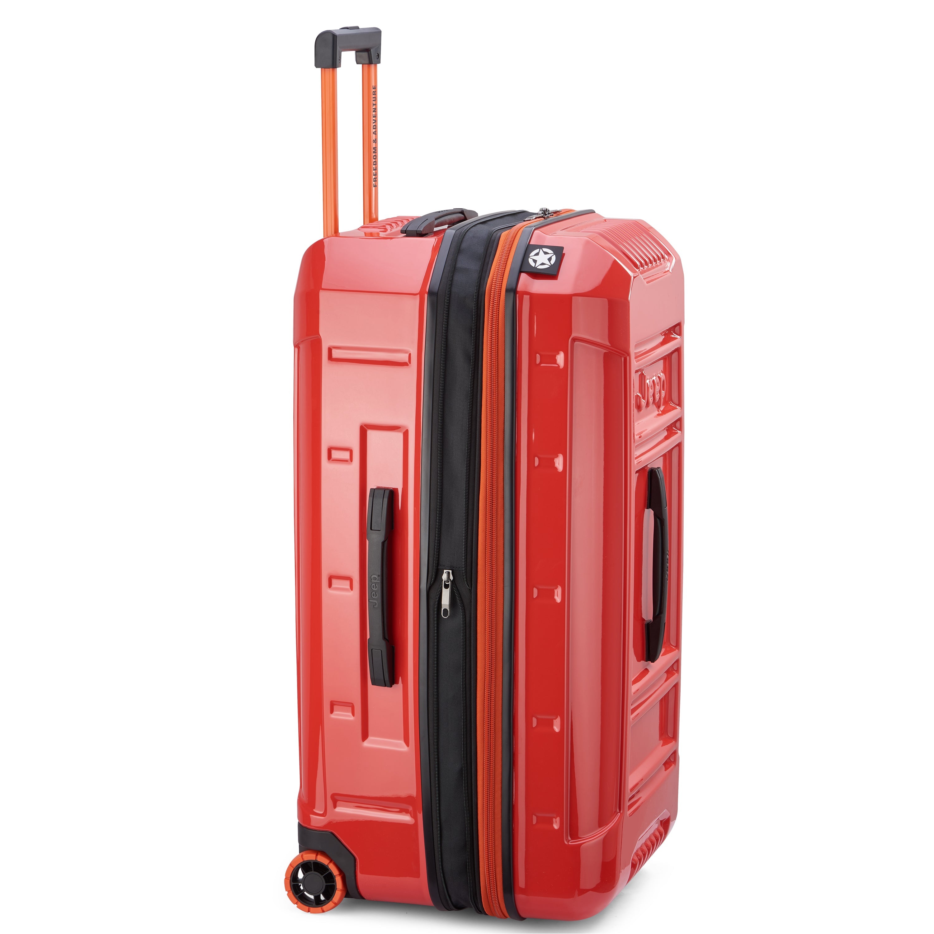 JH003B | 32-Inch 2-Wheeled Expandable Check-In Suitcase, Tomato