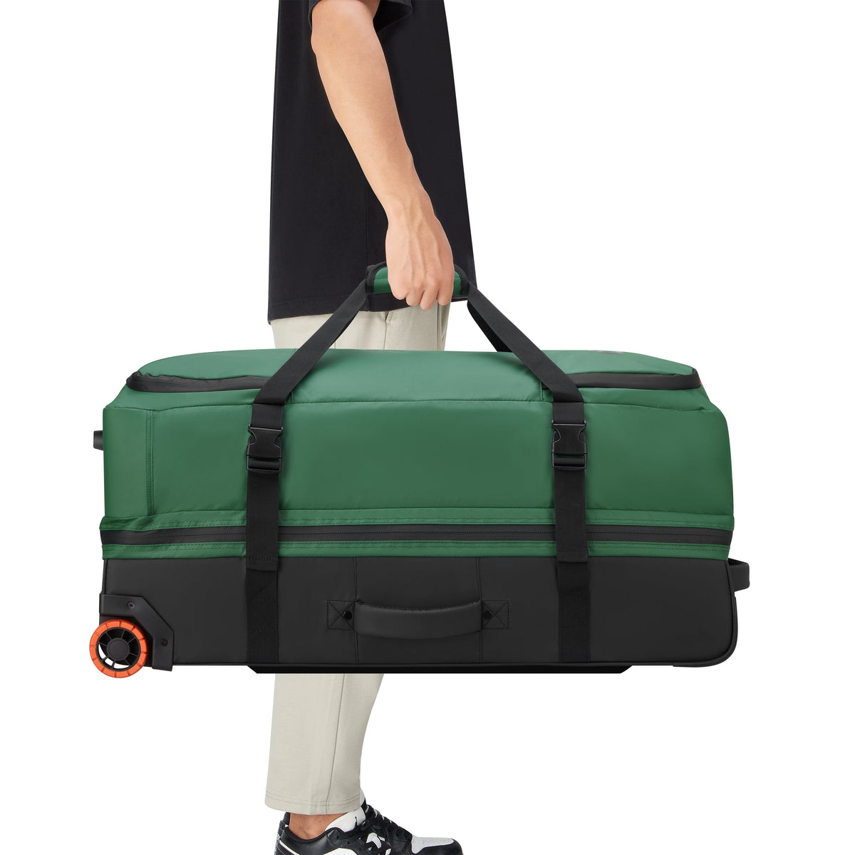 JS005A| Sac de Voyage 2 roues 81 CM VERT ORME