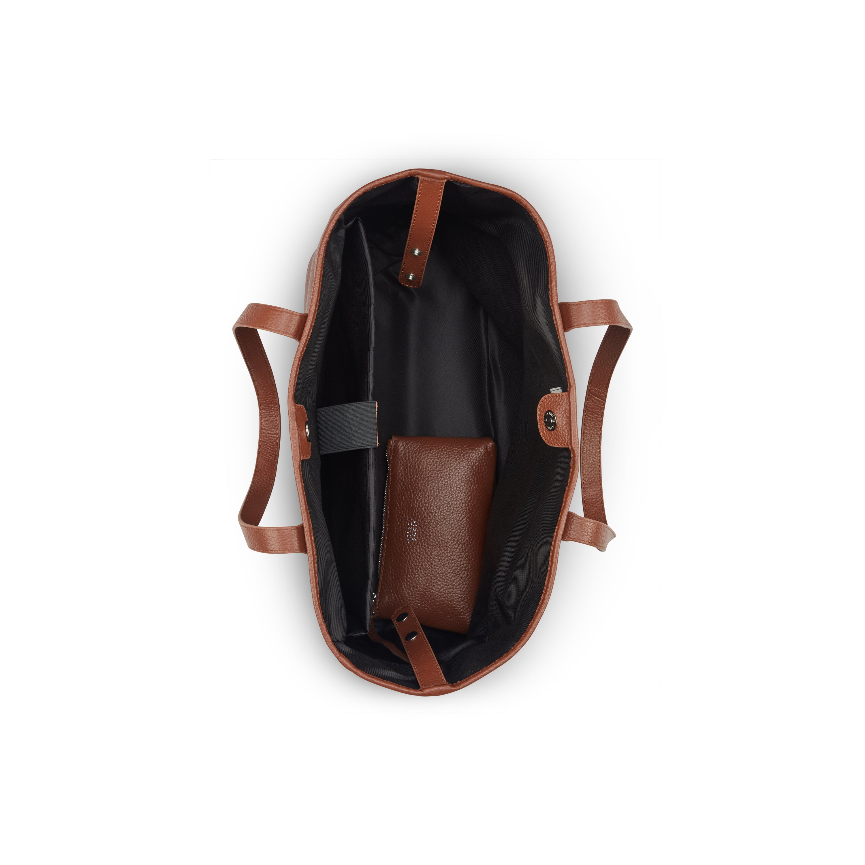 LE CUIR GRAINE |  Leather Tote Bag, Cognac