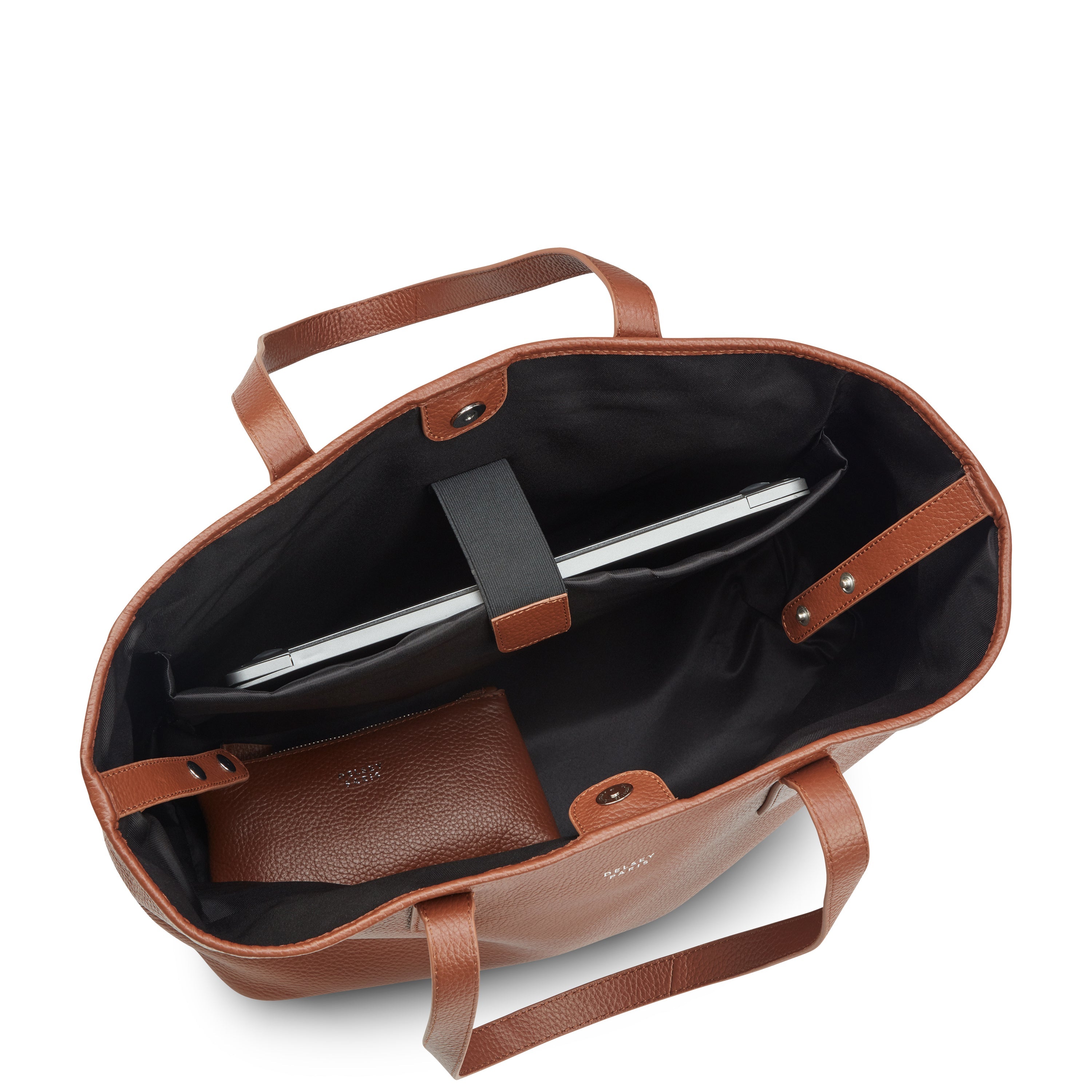 LE CUIR GRAINE |  Leather Tote Bag, Cognac