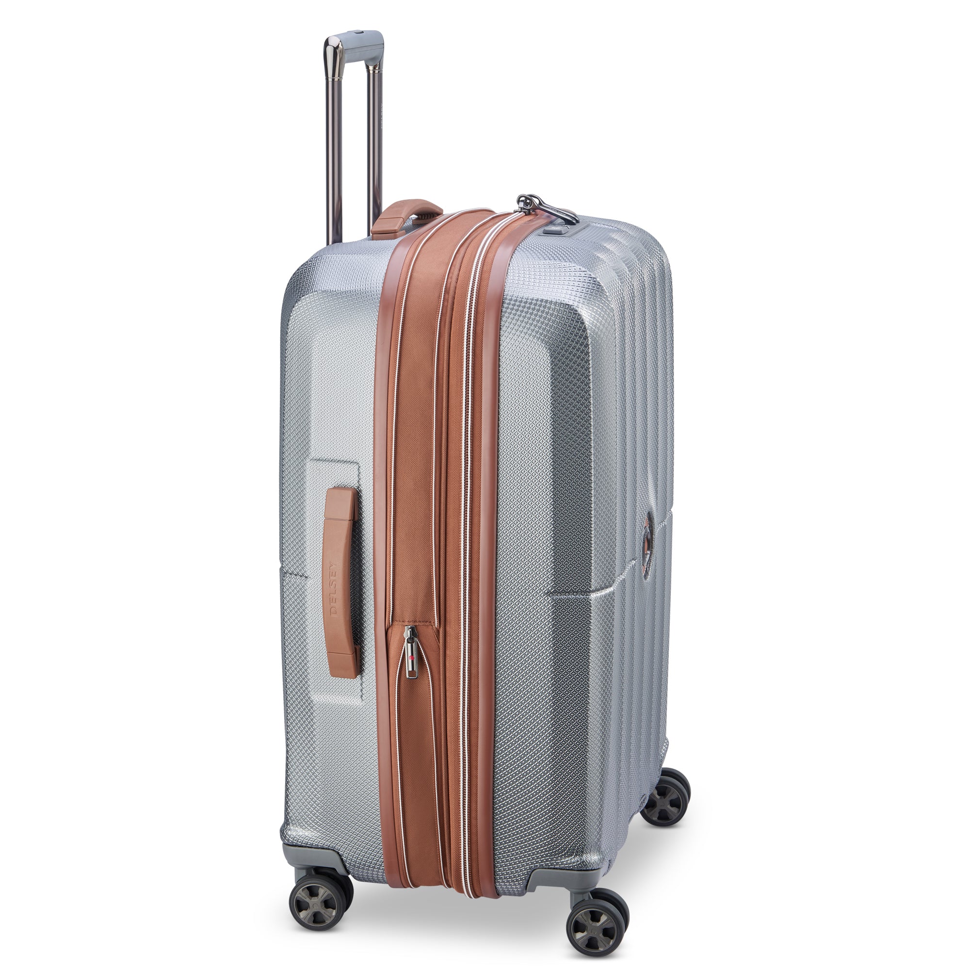 CARROUSEL | 27-Inch Expandable Check-In Suitcase, Platinum