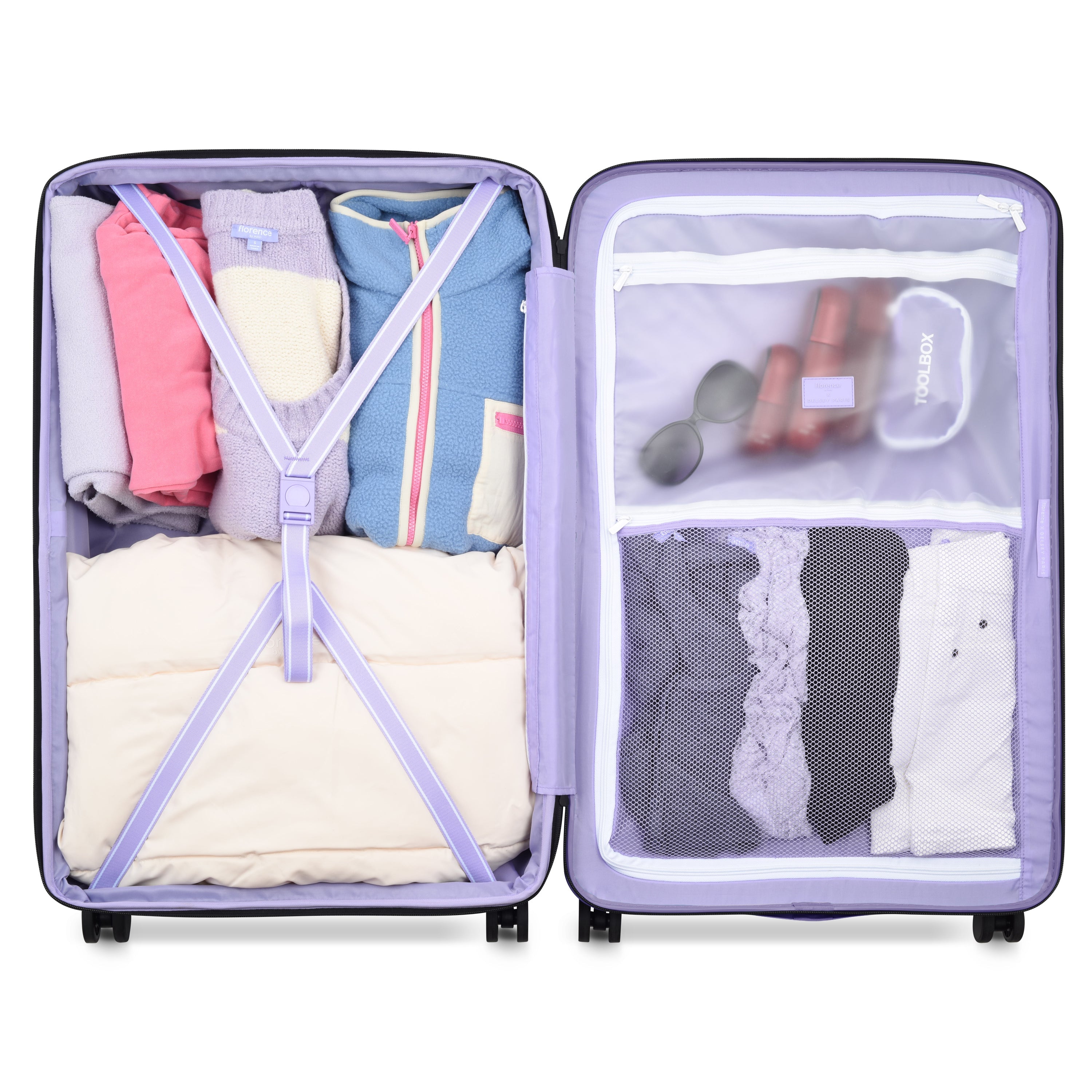 SPIN ME AWAY Valise Soute 78 CM LAVANDE