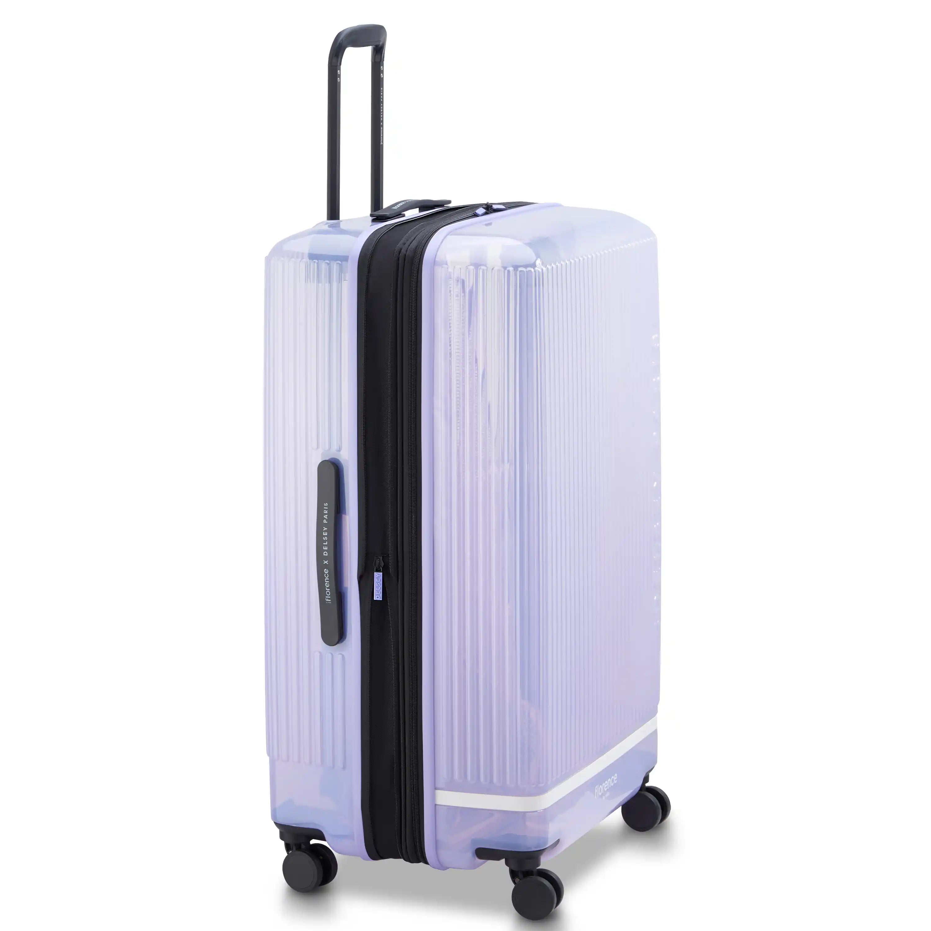 GOTTA GLOW | 31-Inch Check-In Suitcase, Translucent purple
