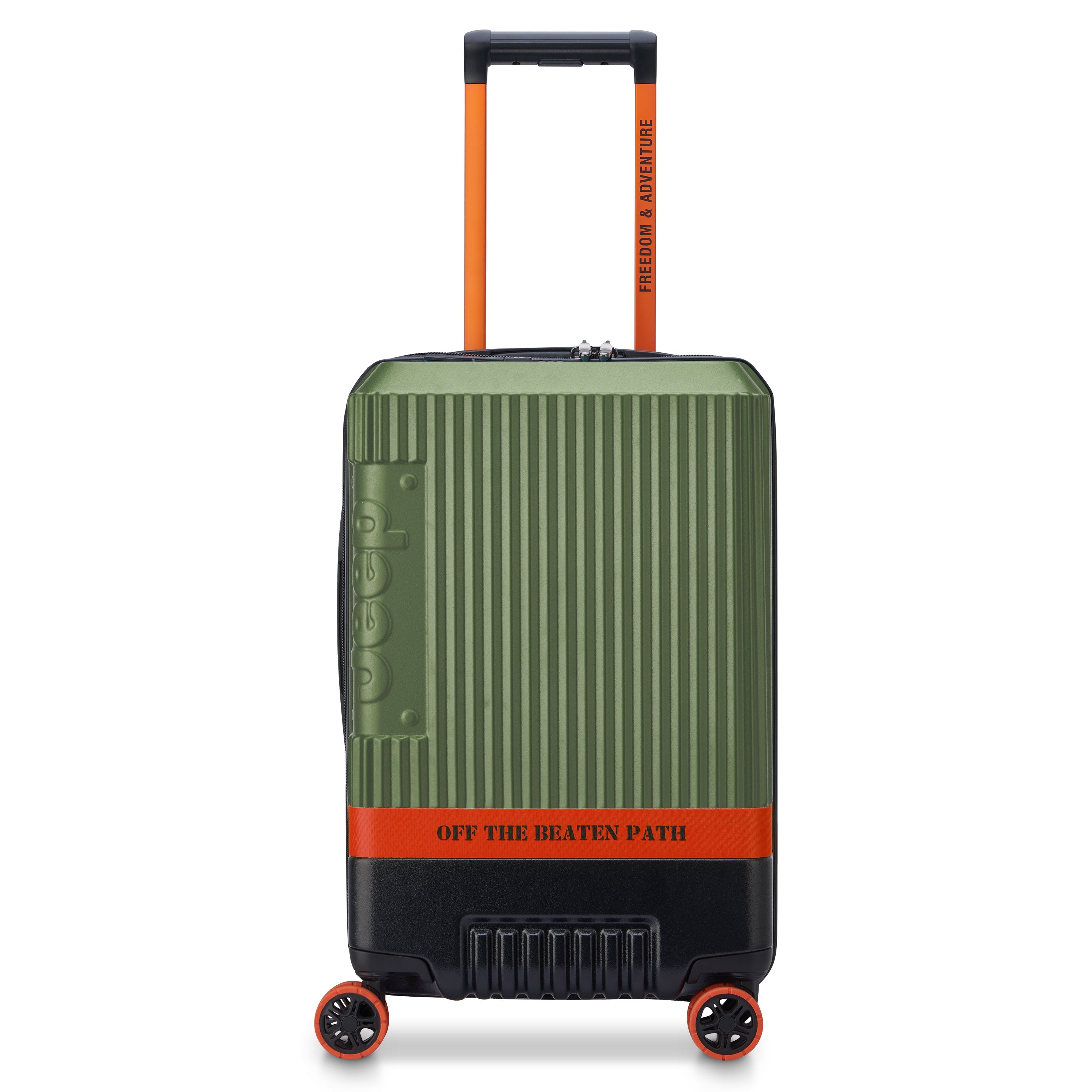 JH001A | 23-Inch Expandable Carry-On Suitcase, Green