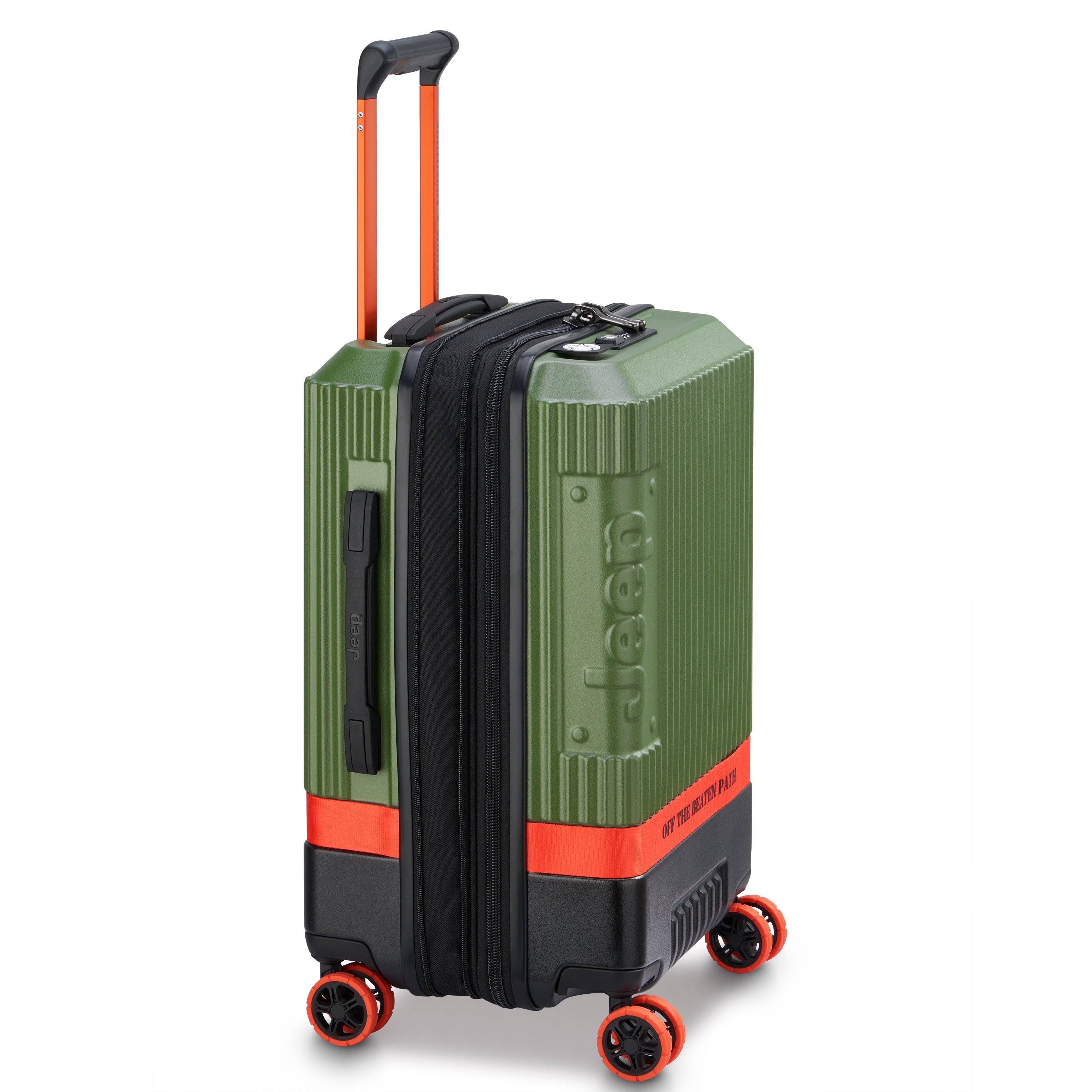 JH001A | 23-Inch Expandable Carry-On Suitcase, Green