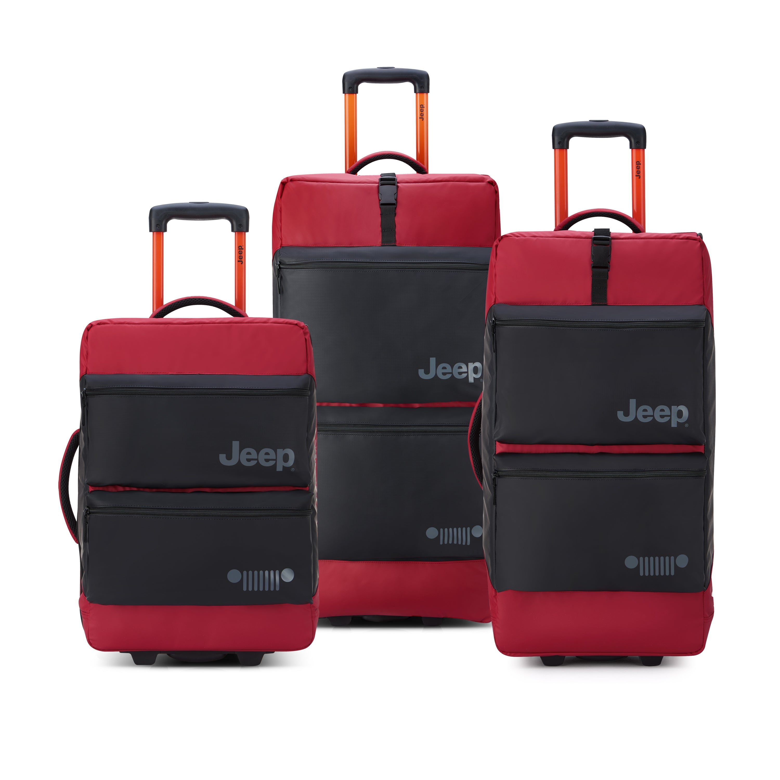 JS006B | 3-Piece Luggage Set, Tomato